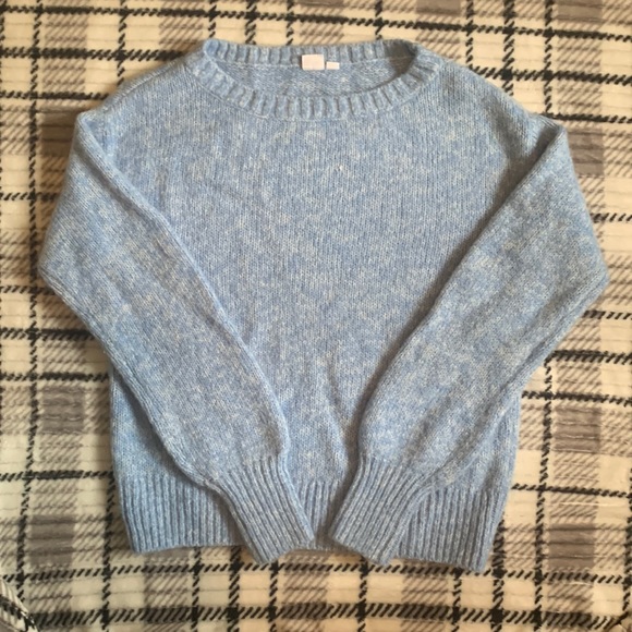 Super cozy Light blue thick knitted sweater - Picture 1 of 3